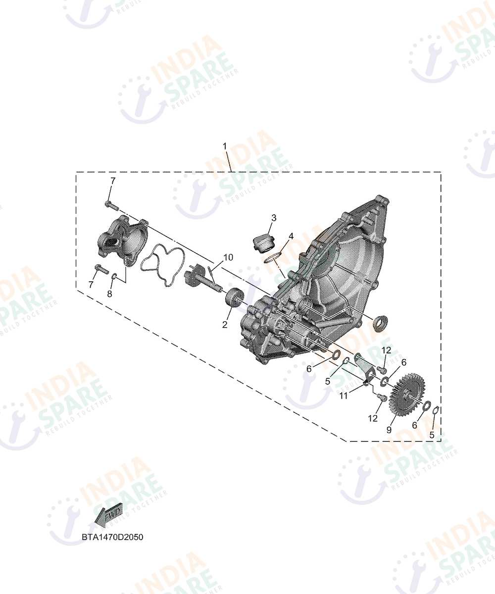 YAMAHA BTA1 R2 200CC Series WATER PUMP